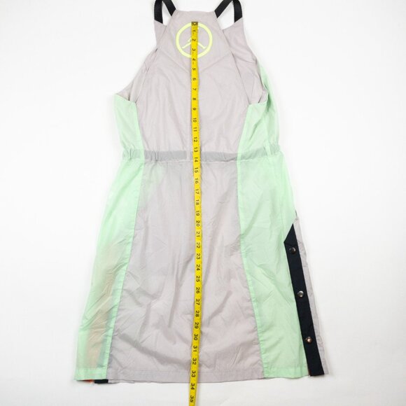 Jordan Utility Flight Dress Womens Small Gray Neon Belted Buckle Snap CV7605-055 - Picture 12 of 15